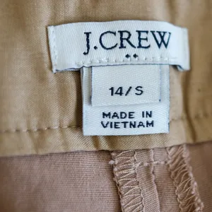 J.Crew Chino Pants Womens 14S Tan Brown Straight Leg‎ Stretch Cotton Style 22861 thumbnail 7