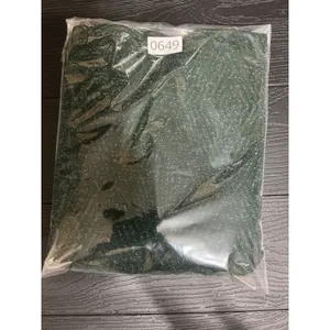 Xtraordinary Womens M Green Metallic Glitter Puff Sleeve Mini Dress Holiday thumbnail 7