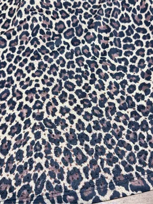 One-Shoulder Leopard Print Women's Top - Brown asymmetrical sequins thumbnail 3