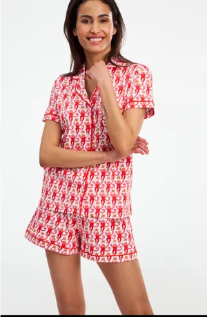 Roller Rabbit Watermelon Monkey Polo Pajama Set Medium New  thumbnail 3