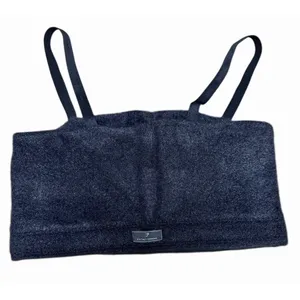 Gymshark x‎ Whitney Simmons Eyelash Knit Bandeau Top Black Women's Size Medium thumbnail 2