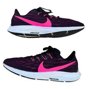 Nike Air Zoom Pegasus 36 Running Shoes Women's 9.5 Black Pink Blast AQ2210-002 thumbnail 2