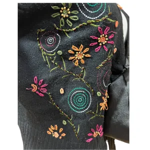 Sugarlips Y2K Embroidered Short Sleeve Cardigan Ribbon Tie Sweater M thumbnail 6
