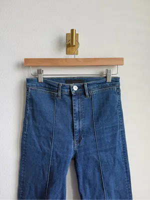 3x1 Denim Nicolette Ultra High Rise Flare Jeans Clio Size 27 thumbnail 4