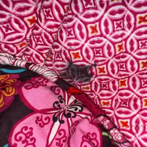 Vera Bradley Pink and Black Floral Tote thumbnail 9