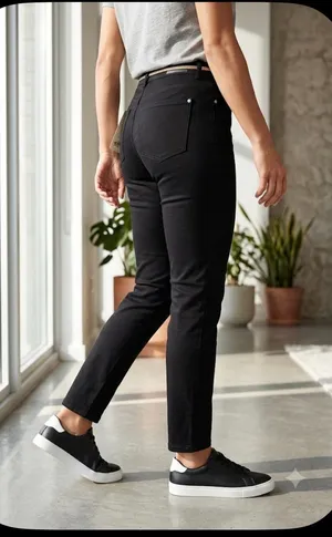 H&M &Denim High Waisted Black Jeggings - Size 32/32 (Fits L/XL) ✨ thumbnail 1