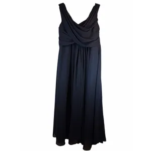 DressSale Navy Blue Chiffon Beaded Formal Evening Gown Estimated 14/16 thumbnail 4