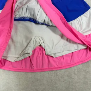 Lilly Pulitzer Luxletic XXS Ruffled Skort Blue White Pink Colorblock Activewear thumbnail 6