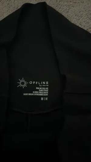 OFFLINE by Aerie Crossover Leggings Flare Black thumbnail 3