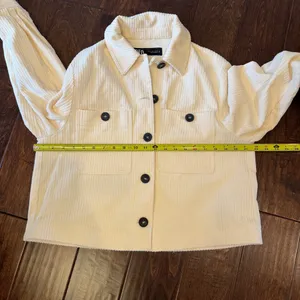 Zara Corduroy‎ Button Down Jacket XS thumbnail 7