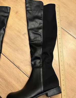 Catherine Catherine Malandrino Faux Leather Knee High Tall Boots Size 9 NWOT thumbnail 6