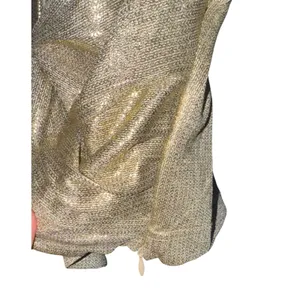 Bishop + Young By Anthropologie Twist-Front Shimmer Crop Top‎ Women's Size Small thumbnail 3