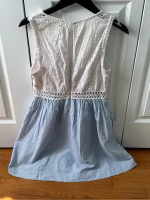 Lilly Pulitzer Alvia Shift Dress in Bennet Blue Yarn Dyed Stripe Seersucker thumbnail 3