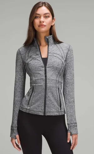 Lululemon Define Jacket Size 10 Heathered Gray Black thumbnail 1