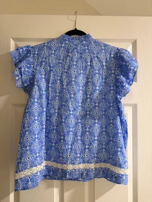 Vineyard Vines Ruffle Sleeve Top thumbnail 3