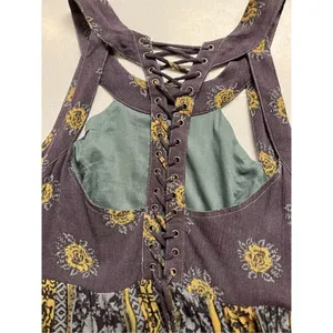 Free People maxi dress ties up back sz 8 thumbnail 8
