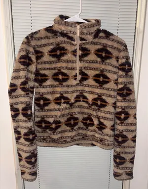 Aeropostale Aztec Southwest Fleece Sherpa Pullover Jacket - small thumbnail 1