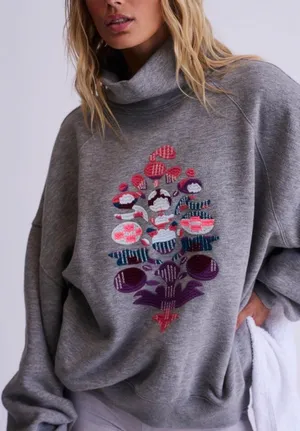 Free People Movement mock neck sweatshirt thumbnail 1