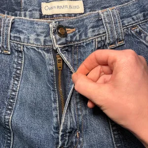 90s Canyon River Blues Carpenter Jeans Wide Leg Medium Wash Blue Denim 28x30 vtg thumbnail 11