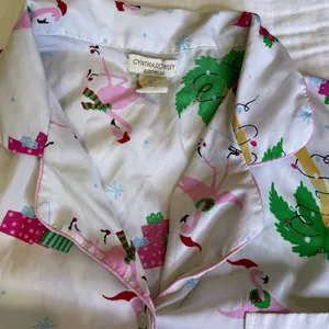 Cynthia Rowley Flamingo Holiday Pajama Top | Women’s M | TammysCollectedCloset thumbnail 6