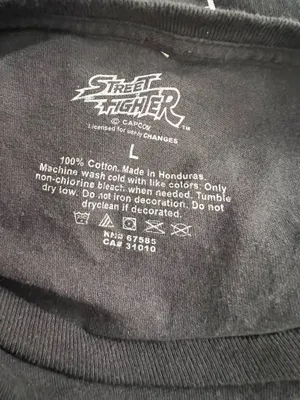 Street Fighter Graphic Black T-Shirt thumbnail 4