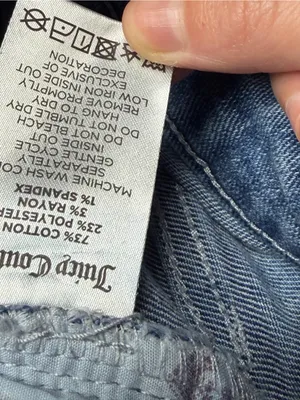 Juicy Couture Light Blue Flare Jeans with rhinestones thumbnail 10