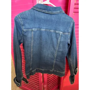 Old Navy The RockStar Denim Jacket Medium Wash Blue Stretch Trucker S/329261-07 thumbnail 2