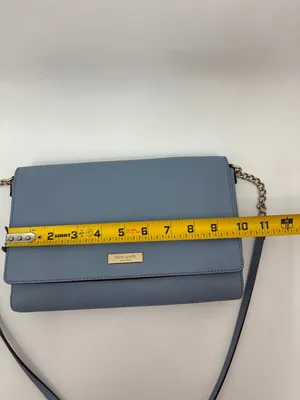 kate spade Light Blue Leather Chain Strap Crossbody thumbnail 8