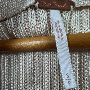 Free People Game On Button Front Cardigan in White Swan thumbnail 11