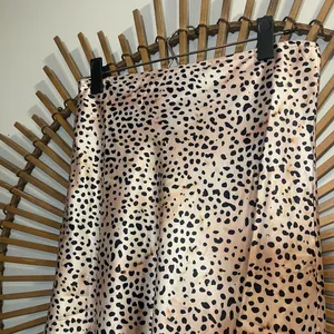 Petal and Pup Women’s Asymmetrical Satin Cheetah Print Midi Skirt Glam Flowy thumbnail 9