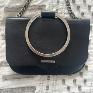 Rebecca Minkoff Ring Crossbody Bag in Black thumbnail 5