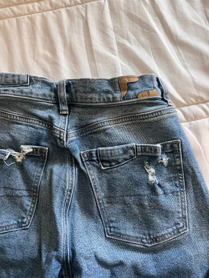 American Eagle Strigid Jeans High-Waisted Ripped Baggy Straight thumbnail 9