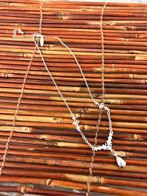 New York & Company Silver Teardrop Crystal Pendant Necklace 18”-21” thumbnail 6
