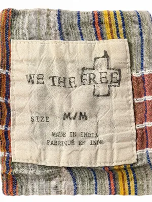We The Free Free People Plaid Gauze Button Down Shirt Size Medium thumbnail 4