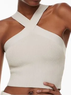 Aritzia Babaton Sculpt Knit Criss Cross Tank Top thumbnail 1