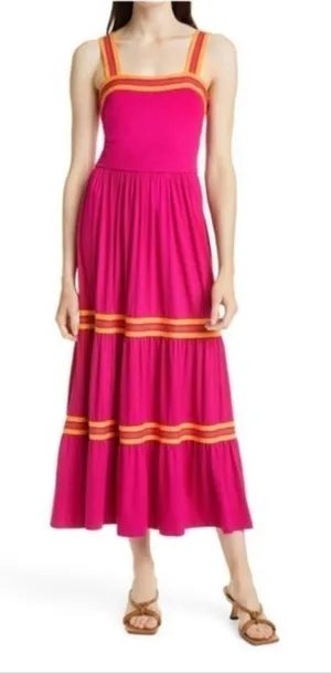 Ted Baker Norabel Tiered Jersey Vest Midi Dress Size US 8 thumbnail 1