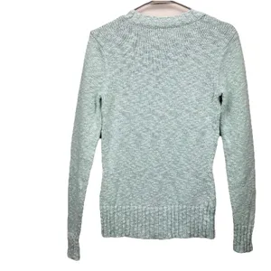 LL Bean Signature Blue Green Cotton‎ Ragg Crewneck Pullover Sweater Size XS thumbnail 5