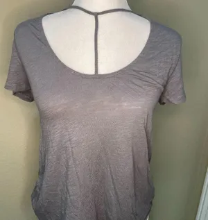 BP NORDSTROM Strap Detail T Shirt Short Sleeved Top - small thumbnail 2