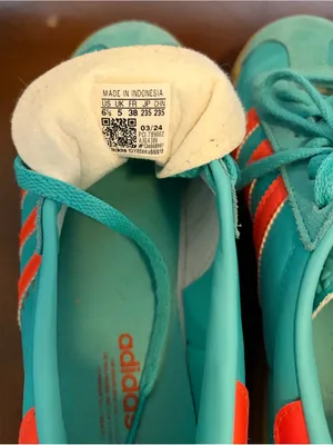 adidas Gazelle Bold Womens Fashion Sneakers in Green Orange size 6.5 platform thumbnail 6