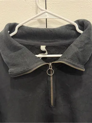 Athleta Black Cozy Karam 1/4 Zip Pullover thumbnail 5