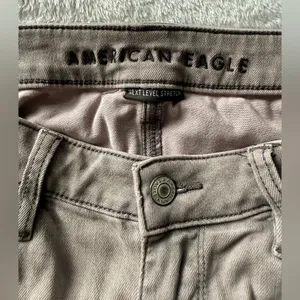 American Eagle Outfitters Women's Light Gray Ripped Skinny Jeans Sz‎ 6 thumbnail 6