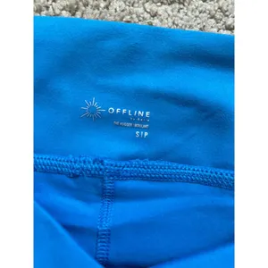 Aerie NWT The Hugger Home Run Shorts in Blue Pockets Drawstring Size Small thumbnail 7