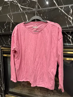 Free People We the Free Pink Tshirt Top 100% Cotton thumbnail 4