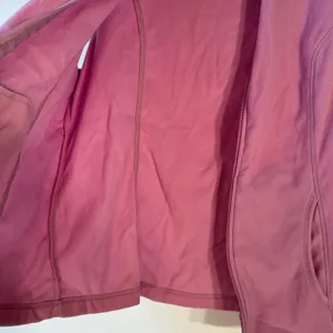Lands End Womens Fleece Vest Pink‎ Full Zip Mock Neck Pockets Size Large L thumbnail 4