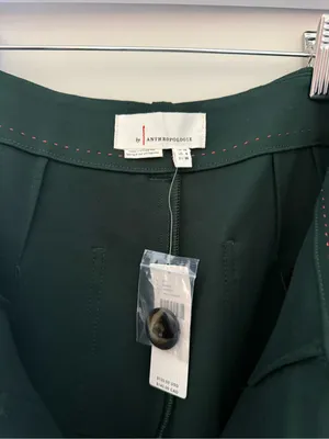 Anthropologie Holly Green Wide Leg Patch Pocket Pants Size 6 NWT thumbnail 5