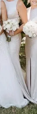 Dessy Collection Dress Champagne Neutral 4 thumbnail 1