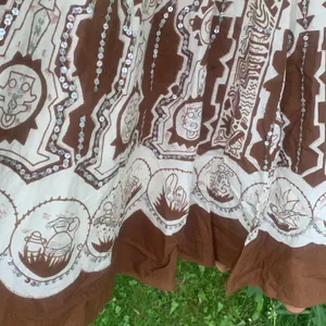 Long Full Boho Skirt with Sequins S thumbnail 2