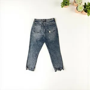 Abercrombie & Fitch Mom Jeans High Rise Distressed Denim‎ Size 30 thumbnail 2