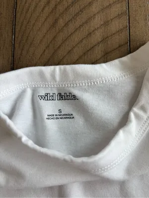 wild fable White Jaguars Graphic Crop Top thumbnail 2