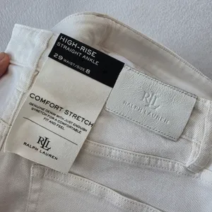 Lauren Ralph Lauren NWT White High-Rise Straight Ankle Jeans 29 Size 8 thumbnail 6